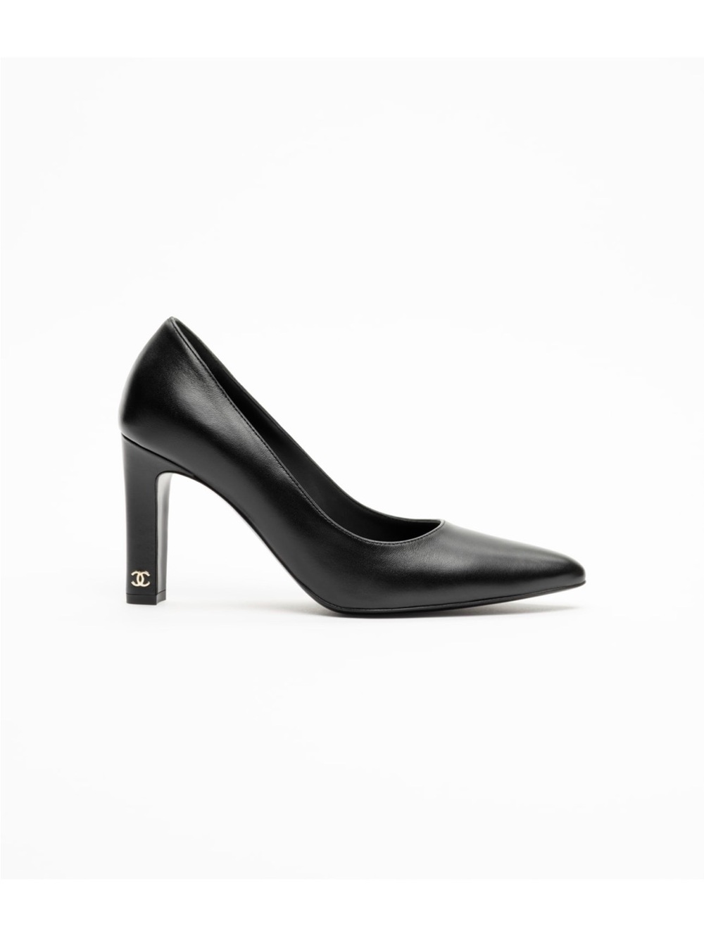 CHANEL by Matthieu Blazy Classic Black Lambskin Leather Pointed-Toe Pumps 37.5